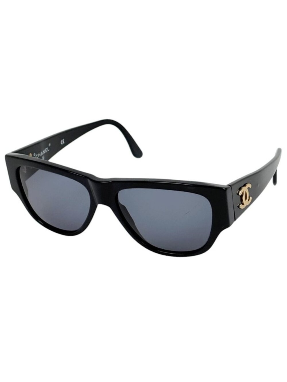 Chanel Sunglasses CC Logo Eyewear Acetate Black